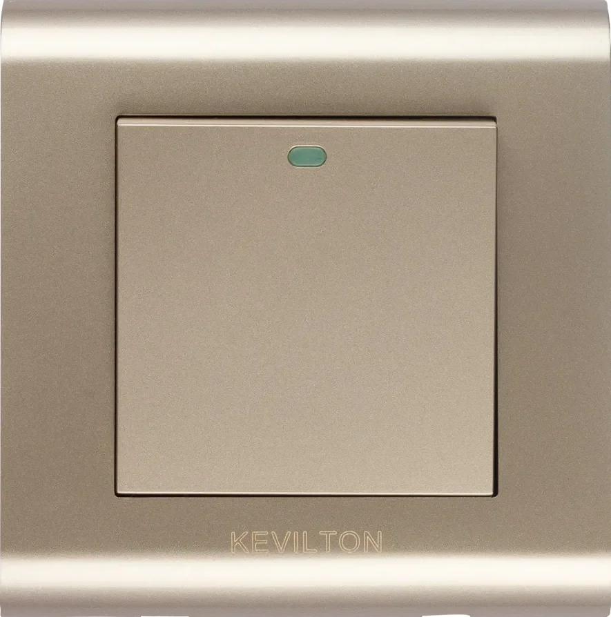1 Gang 2 Way Switch-Modular Series-Gold-Kevilton 1 gang switch