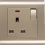 13A socket with neon