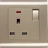 13A socket with neon