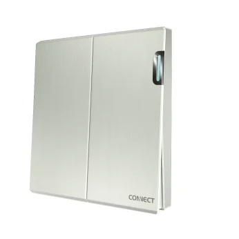 2 Gang 2 Way Switch-Pearl White-Connect