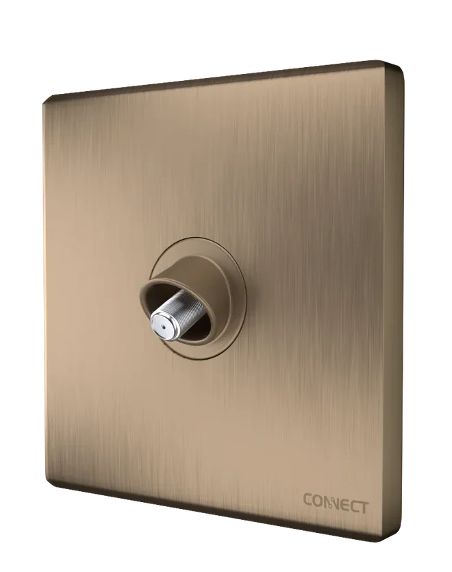 Satellite Antenna Socket-Premium Gold-Connect satellite socket