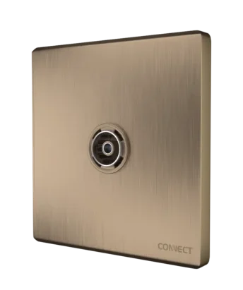 TV Antenna Socket-Premium Gold-Connect TV antenna socket