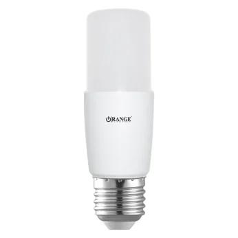 LED Tube Bulb-Stick Bulb-Orange-9W-E27(Screw Type)-Warm White-3000K