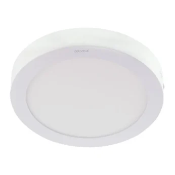 LED Panel Light 18W Daylight (6500K) Surface Circular-Orange Aluminum Frame