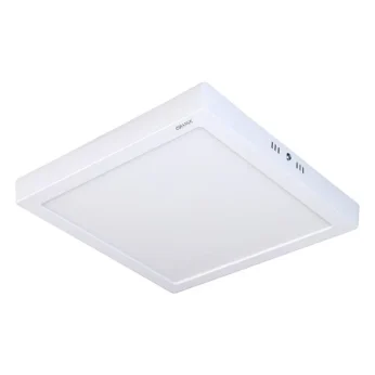 LED Panel Light 24W Daylight (6500K) Surface Square-Orange Aluminum Frame