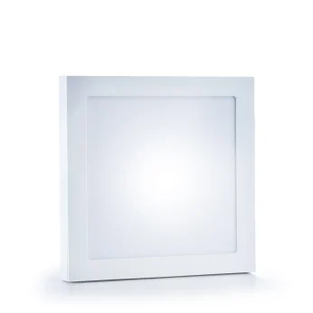 LED ECO Panel Light 18W Cool White (6500K) Surface Square-Green Plastic Frame