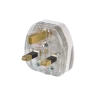 Plug Top-13A-With Fuse-Orange-White