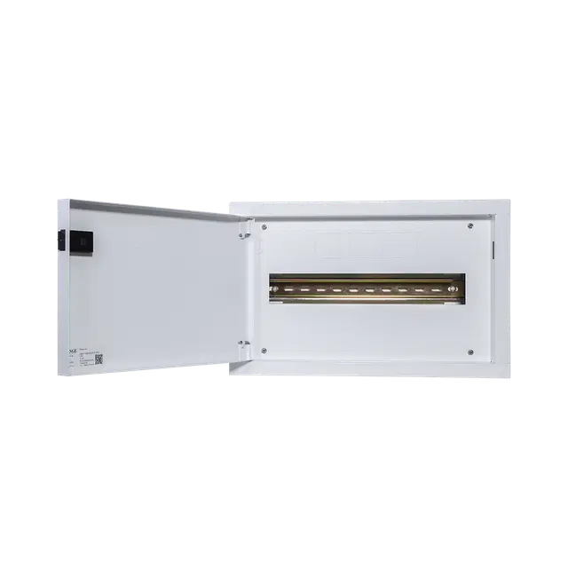 Metal Enclosure 1 Row 16 Way 400mm x 250mm x 90mm-Orange Metal Enclosure 1 Row 16 Way