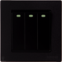 3 Gang 1 Way Switch - Kevilton Nature Series Deep (Black)