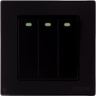 3 Gang 2 Way Switch - Kevilton Nature Series Deep (Black)