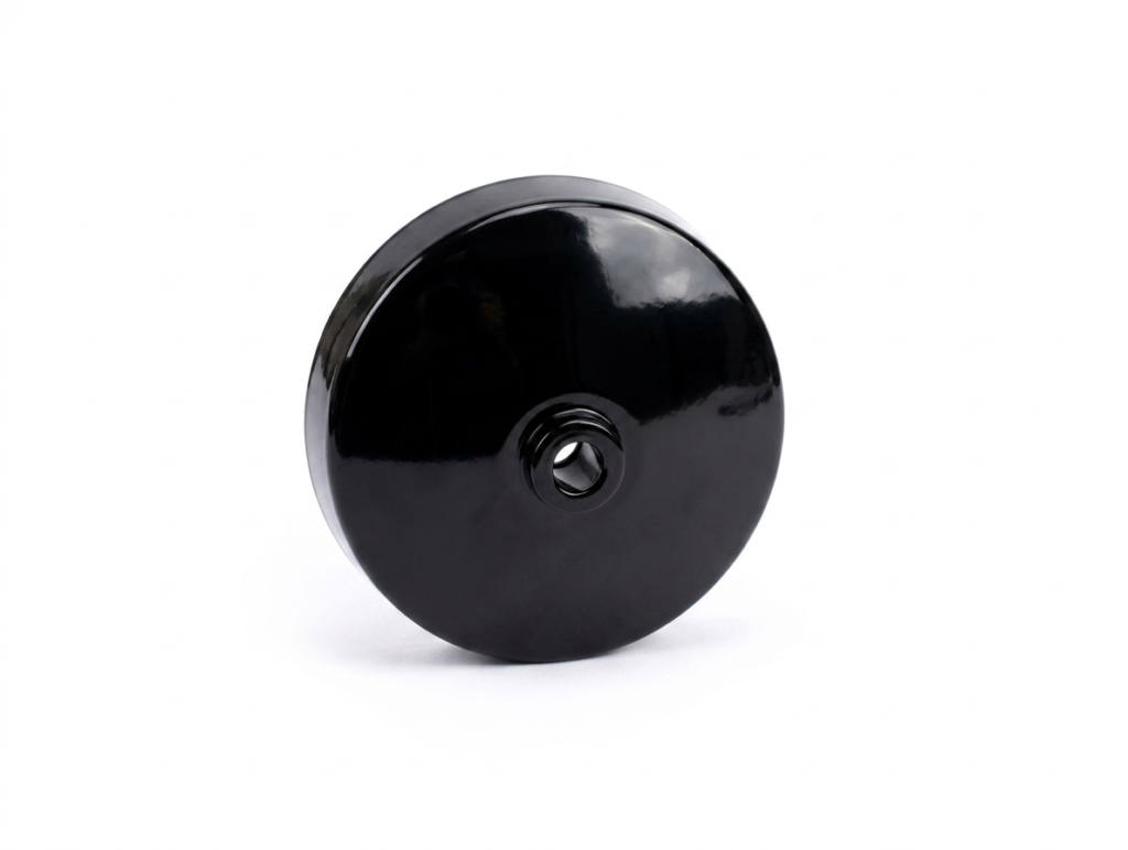 Ceiling Rose 3 Terminals Black-Polycrome