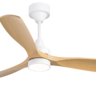 BLDC Ceiling Fan Teak with Light (white)-Polycrome Viera