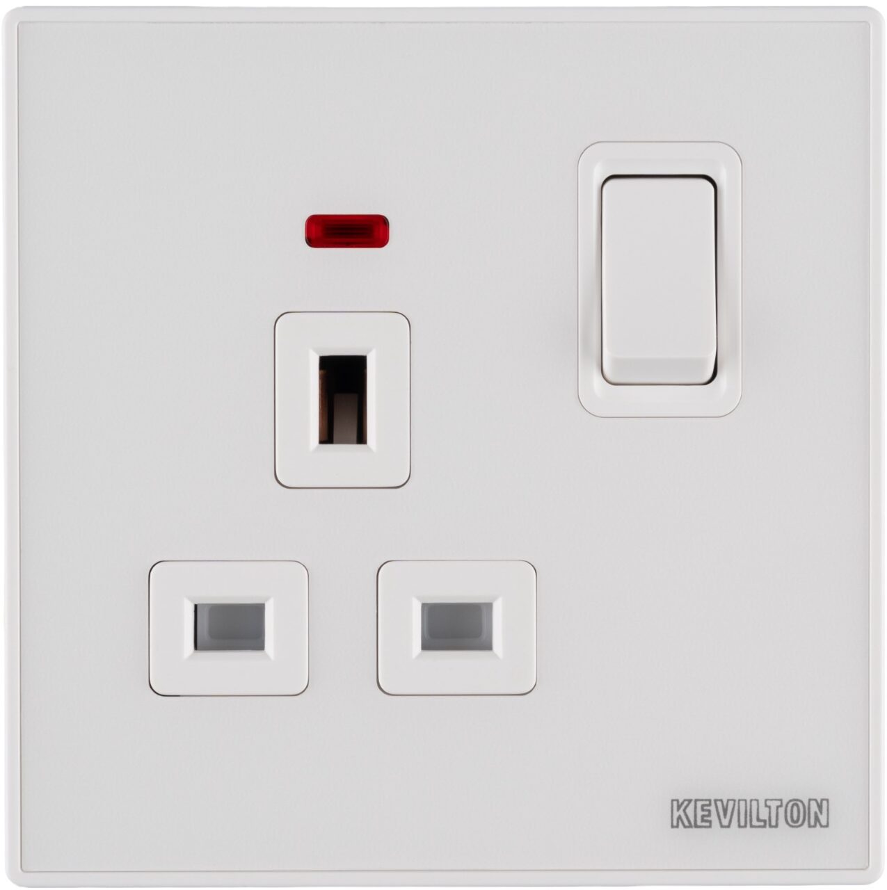13A Socket with Neon-Kevilton Nature Series Frosty White
