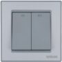 2 gang 1 way switch kevilton cloudy grey