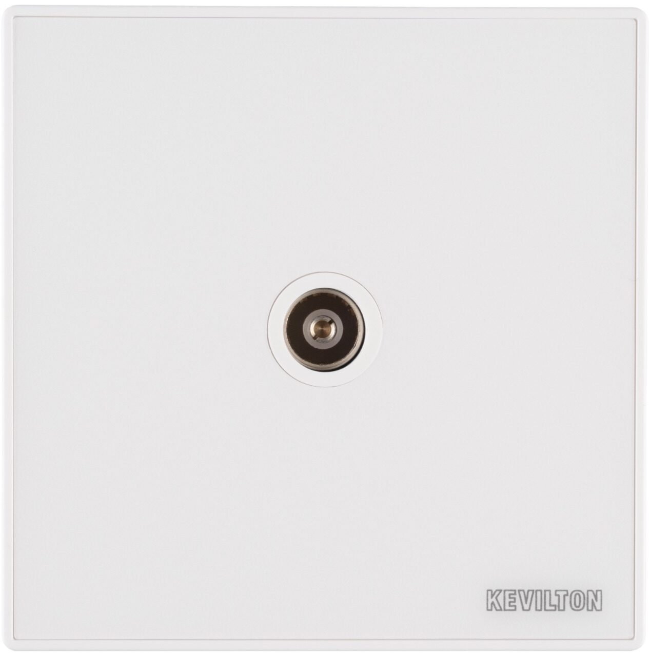 TV Socket-Kevilton Nature Series Frosty White